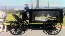 Horse Drawn Hearse for rent